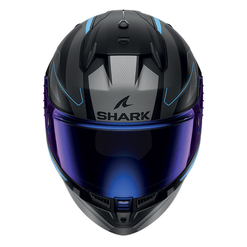 Shark Full Face Helmet D-Skwal 3 Sizler Mat Black Anthracite Blue | HE0923EKAB