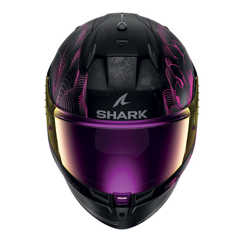 Shark Full Face Helmet D-Skwal 3 Mayfer Mat Black Violet Anthracite | HE0927EKVA