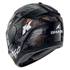 Shark Full Face Helmet Ridill 2 Molokai Black Silver Orange | HE1109EKSO