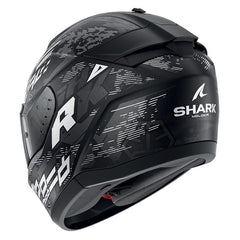 Shark Full Face Helmet Ridill 2 Molokai Mat Black White Silver | HE1110EKWS