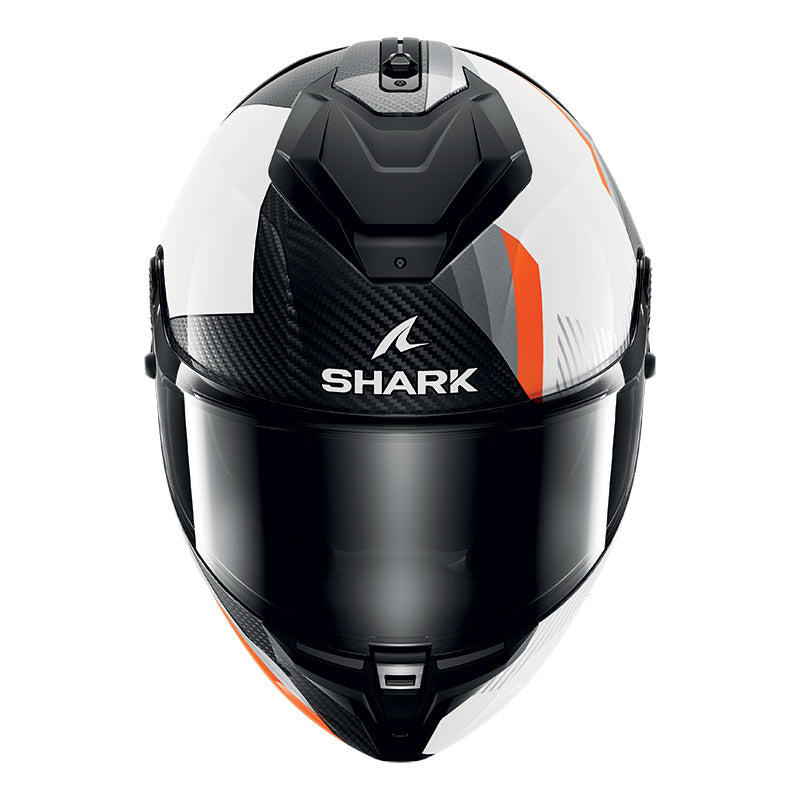 Shark Full Face Helmet Spartan GT Pro Dokhta Carbon Carbon White Orange | HE1306EDWO