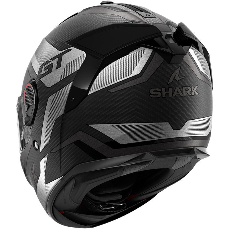 Shark Full Face Helmet Spartan GT Pro Ritmo Carbon Mat Carbon Silver Chrom | HE1356EDSU