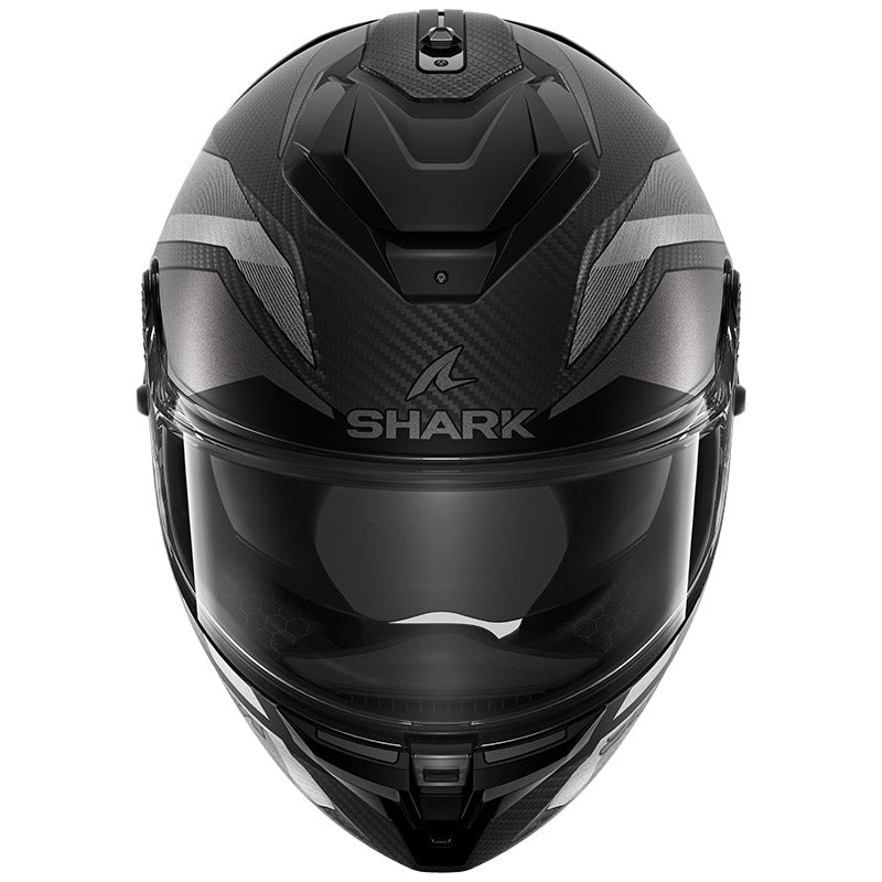 Shark Full Face Helmet Spartan GT Pro Ritmo Carbon Mat Carbon Silver Chrom | HE1356EDSU