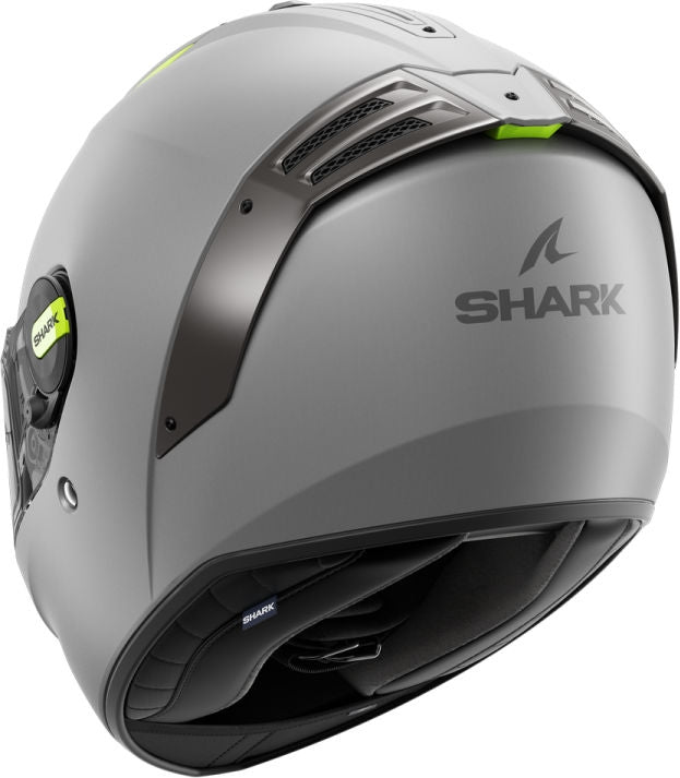 Shark Full Face Helmet SPARTAN RS BLANK Mat SP, Silver Yellow Silver/SYS | HE8105SYS