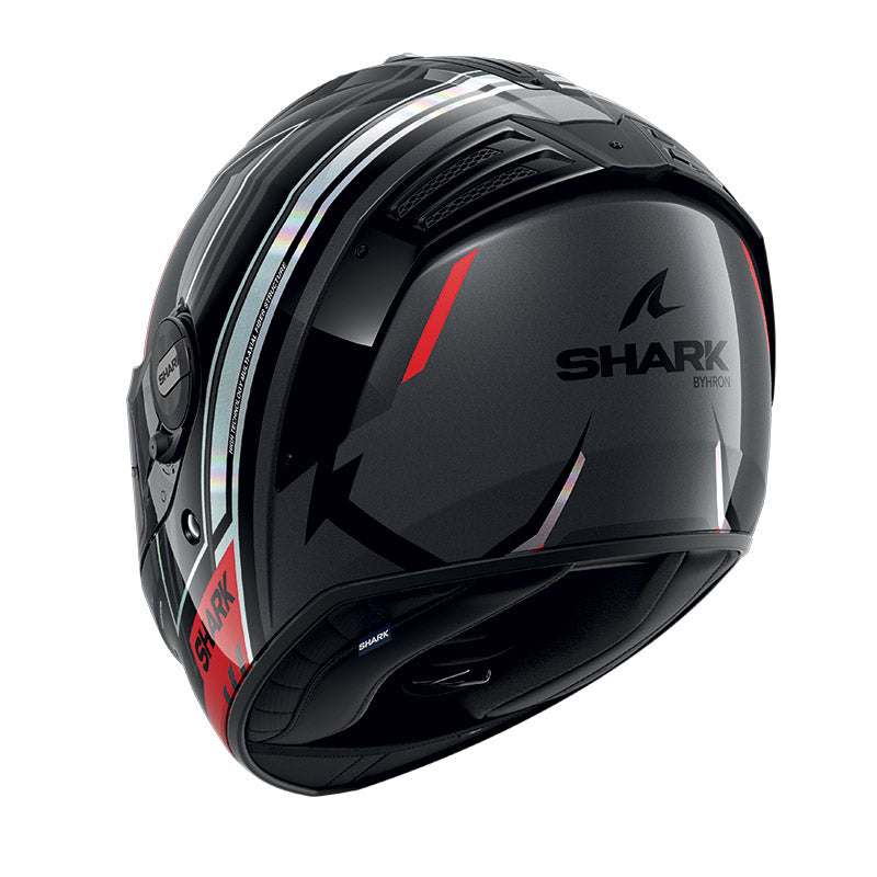 Shark Full Face Helmet Spartan RS Byrhon Black Iridescent Red | HE8110EKIR
