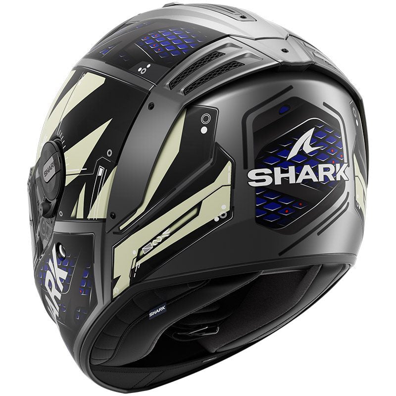 Shark Full Face Helmet Spartan RS Stingrey Mat Anthracite Anthracite Blue | HE8113EAAB