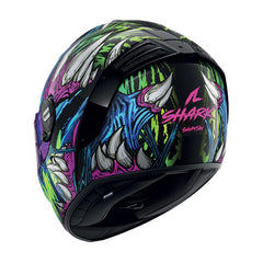 Shark Full Face Helmet Spartan RS Shaytan Black Green Violet | HE8114EKGV