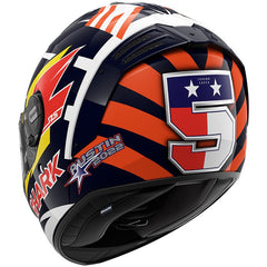 Shark Full Face Helmet Spartan RS Replica Zarco Austin Blue Red White | HE8140EBRW