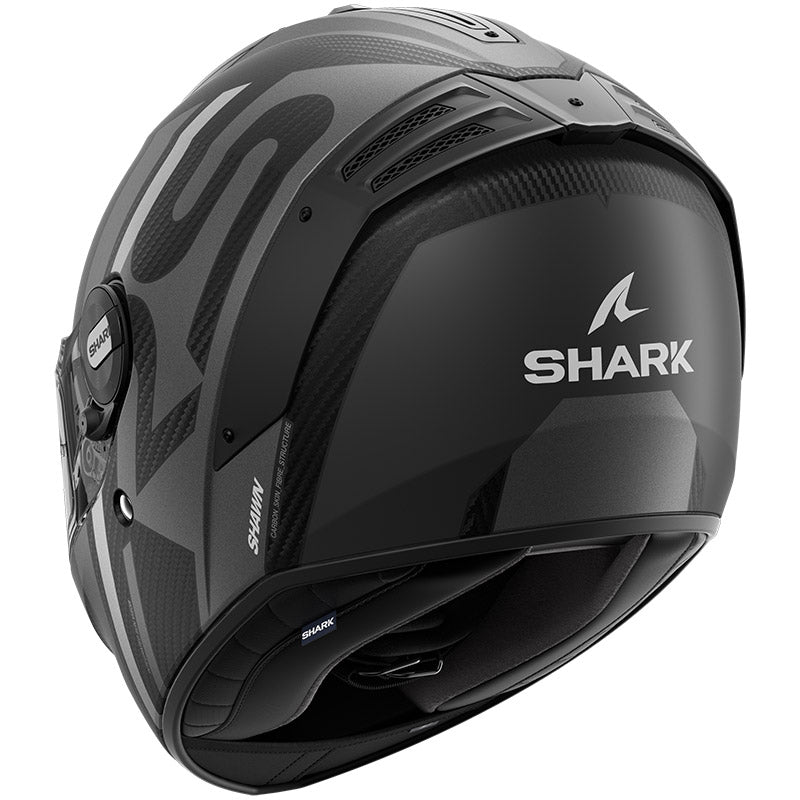 Shark Full Face Helmet Spartan RS Carbon Shawn Mat Carbon Silver Anthracite | HE8156EDSA