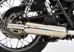 SHARK Retro Classic with cat complete exhaust system (2-1) ,silver | 830021