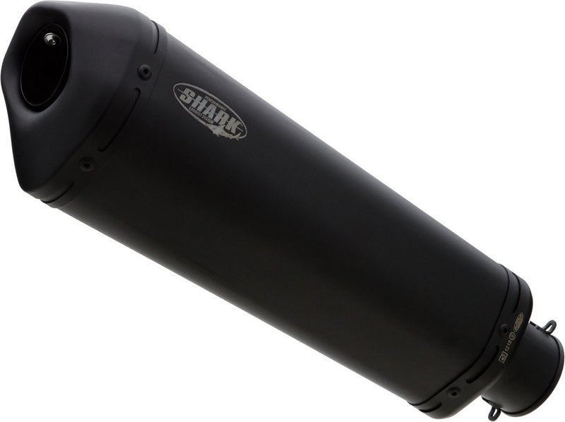 SHARK DSX-10 complete exhaust system (1-1), Matt Black, Pentagonal/Conical | 841329