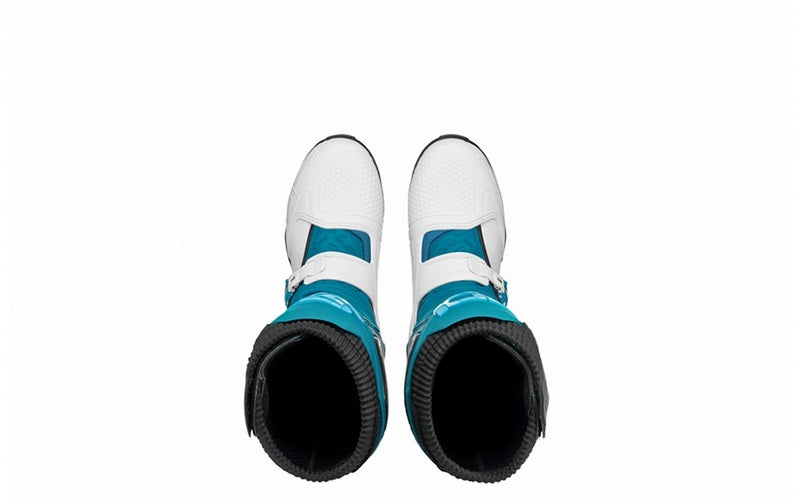 Sidi X-Power SC LEi White-Petrol-Light Blue Offroad Boots | 52394-212