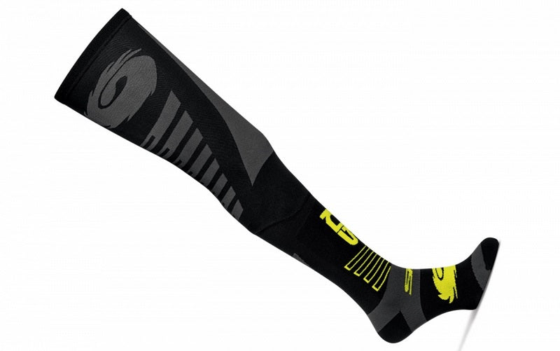Sidi Extra-Long offroad Socks Black-Yellow fluo (320) | 93360-320