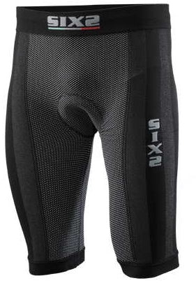 SIXS Biker shorts with butt-patch - carbon black