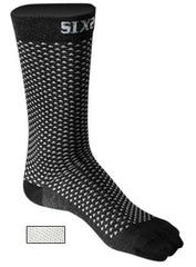 SIXS Compression Ankle Socks - carbon white