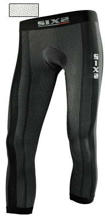 SIXS Padded leggings - carbon white