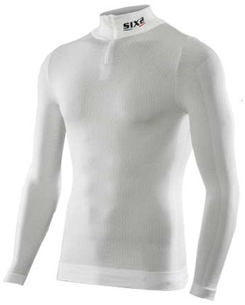 SIXS T-shirt zip - carbon white