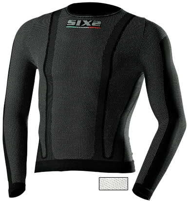 SIXS Long-sleeved T-shirt - carbon white