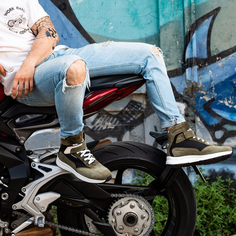 Stylmartin Audax Wp Shoes Military Green | ST-AUDAX-WP-003