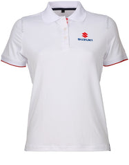 Suzuki Team white polo shirt ladies | 990F0-WTPL1