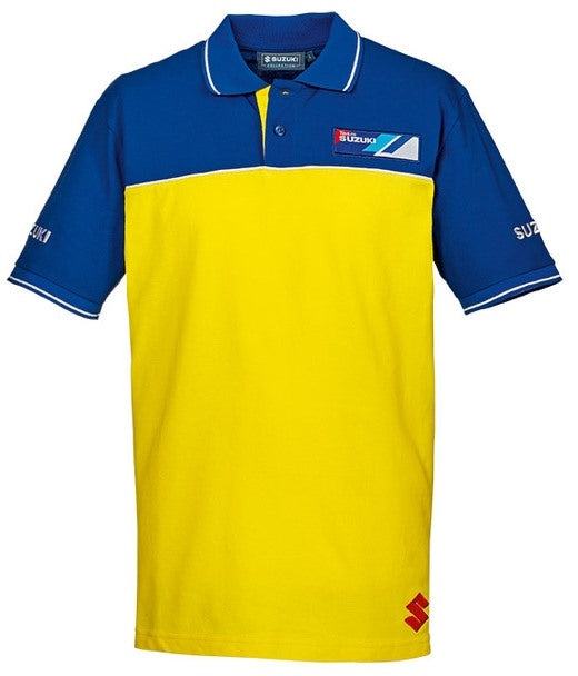 Suzuki Team yellow polo shirt men | 990F0-YLPM3