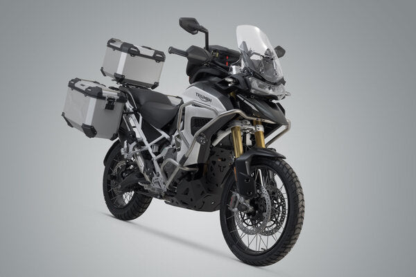 SW MOTECH Adventure set luggage. Silver. Tiger 1200 Rally / GT Explorer (22-). | ADV.11.905.75102/S