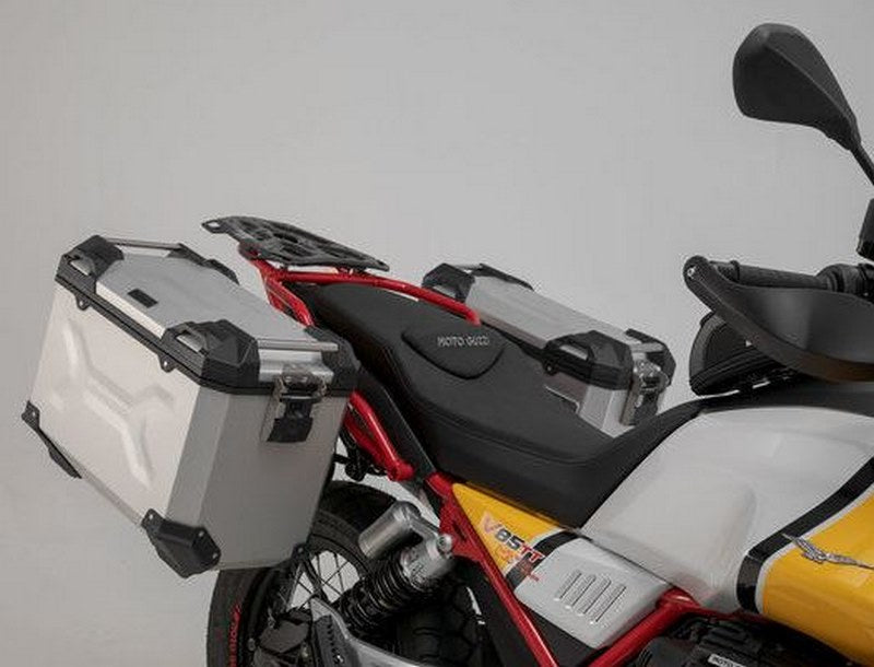 SW-MOTECH Adventure set Luggage Silver. Moto Guzzi V85 TT (19-). | ADV.17.925.75000/S