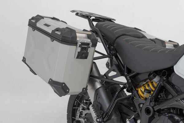 SW MOTECH Adventure Set Luggage US Model. Silver. Ducati DesertX (22-). | ADV.22.995.75100/S