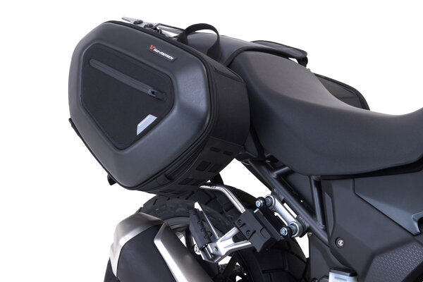 SW MOTECH PRO BLAZE saddlebag set. Black. Honda CB500X (13-), NX500 (23-). | BC.HTA.01.740.35900
