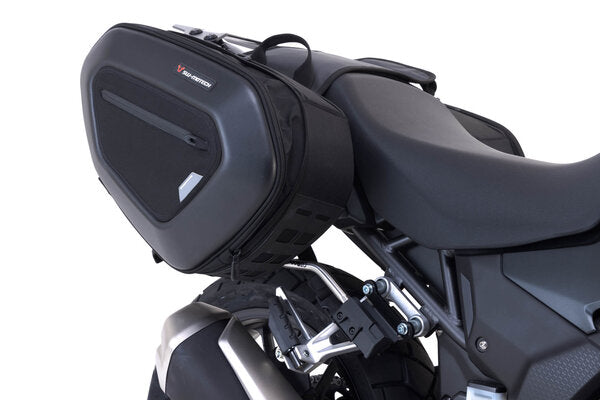 SW MOTECH PRO BLAZE saddlebag set. Black. Honda CB500X (13-), NX500 (23-). | BC.HTA.01.740.35900