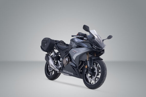 SW MOTECH PRO BLAZE H saddlebag set. Black. Honda CBR300R, CBR500R/ CB500F (16-). | BC.HTA.01.740.36800
