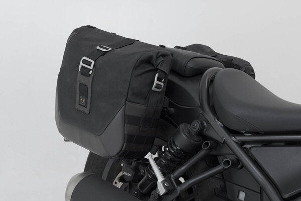 SW MOTECH Legend Gear side bag system LC Black Edition. Honda CMX500 Rebel (16-). | BC.HTA.01.887.20101