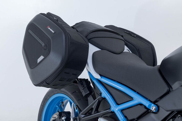 SW MOTECH PRO BLAZE H saddlebag set. Black. Suzuki GSX-8S / GSX-8R (22-). | BC.HTA.05.740.36100