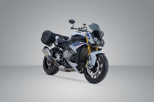 SW MOTECH PRO BLAZE H saddlebag set. Black. BMW S1000RR (12-14) / S1000R (13-20). | BC.HTA.07.740.35300