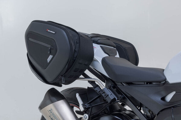 SW MOTECH PRO BLAZE H saddlebag set. Black. BMW S1000RR (12-14) / S1000R (13-20). | BC.HTA.07.740.35300