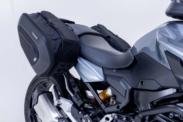 SW MOTECH PRO BLAZE H saddlebag set. Black. BMW F 900 R / XR (19-). | BC.HTA.07.740.36100