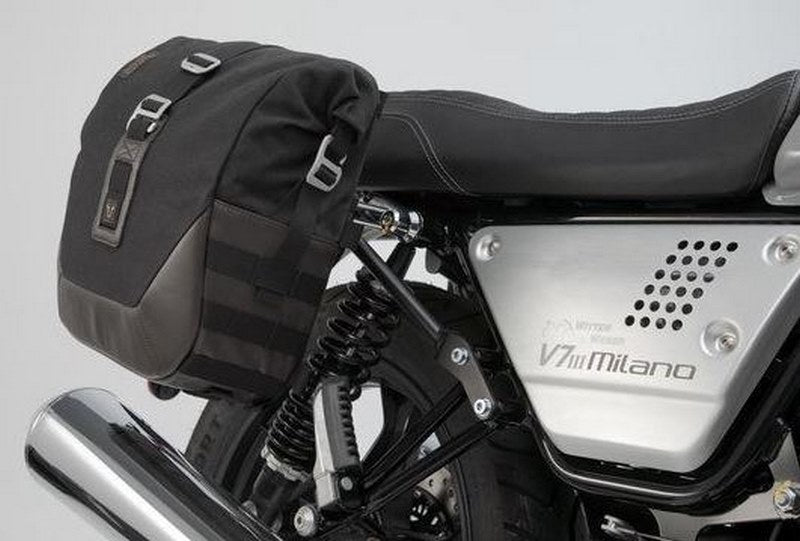 SW-MOTECH Legend Gear side bag system LC Black Edition Moto Guzzi V7 III (16-). | BC.HTA.17.595.20300