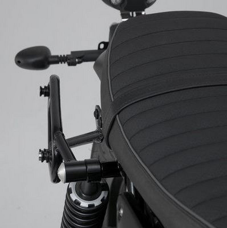 SW-MOTECH Legend Gear side bag system LC Black Edition Moto Guzzi V9 Roamer/Bobber (15-). | BC.HTA.17.797.20300
