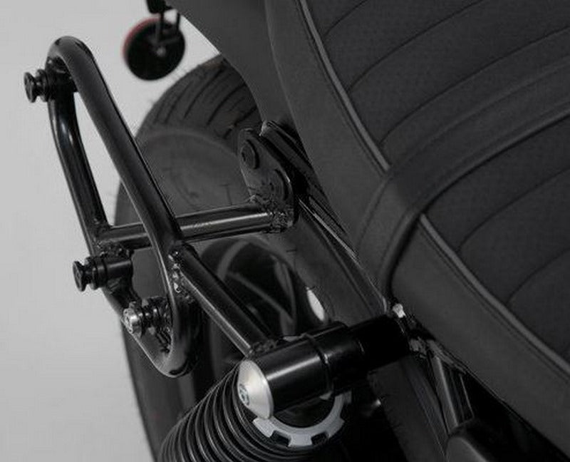 SW-MOTECH Legend Gear side bag system LC Black Edition Moto Guzzi V9 Roamer/Bobber (15-). | BC.HTA.17.797.20300