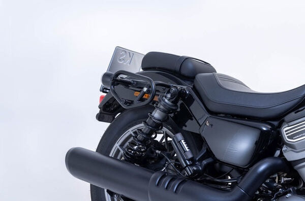 SW Motech Legend Gear side bag system LC Black Edition. Harley-Davidson Nightster (22-) / Special (23-). | BC.HTA.18.096.20100