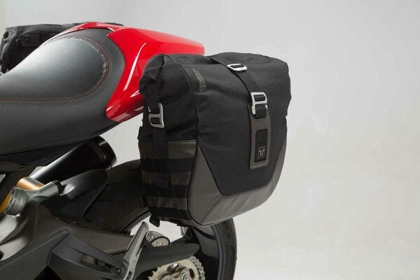SW Motech Legend Gear side bag system LC Black Edition. Ducati Monster 1200/S (16-). | BC.HTA.22.885.20101