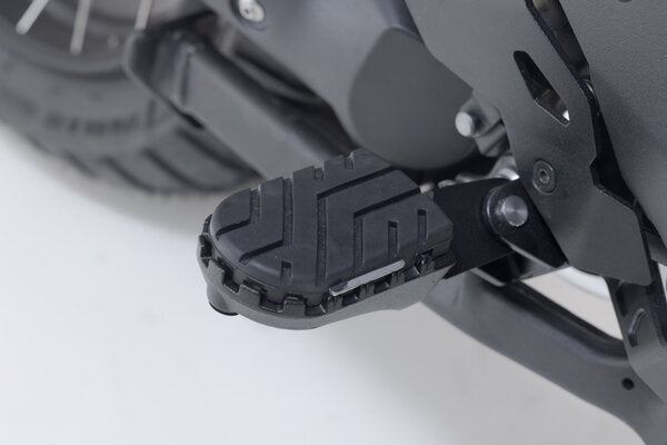 SW MOTECH ION footrest kit. Black. Aprilia, BMW, Suzuki models. | FRS.05.011.10002/B