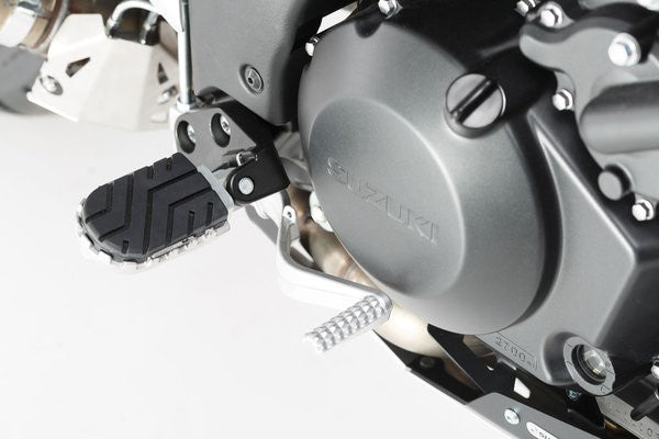 SW-MOTECH ION footrest kit Silver. Aprilia, BMW, Suzuki models. | FRS.05.011.10002/S