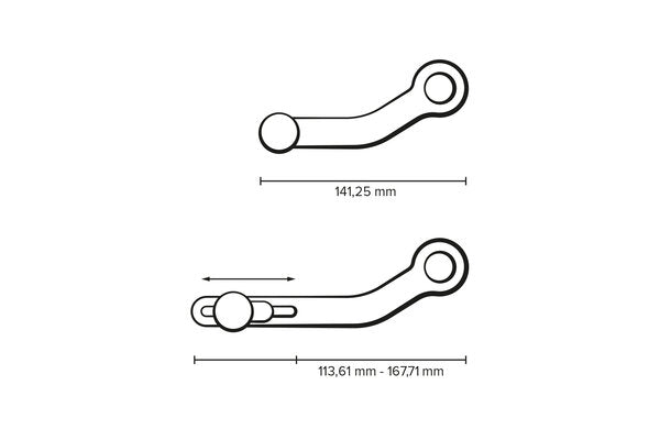 SW Motech Gear lever. BMW F 650 GS, F 700 GS, F 800 GS / Adventure. | FSC.07.558.10001