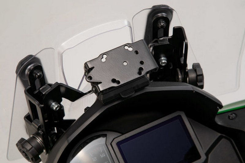 SW-MOTECH GPS mount for cockpit Black. Kawasaki Versys 1000 (18-). | GPS.08.922.10000/B