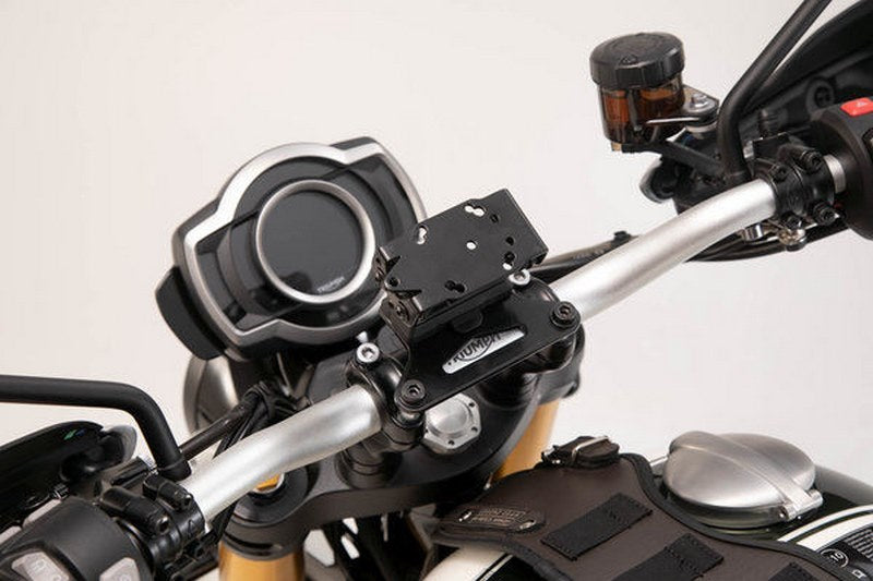 SW-MOTECH GPS mount for handlebar Black. Honda / Suzuki / Triumph models. | GPS.11.646.10202/B