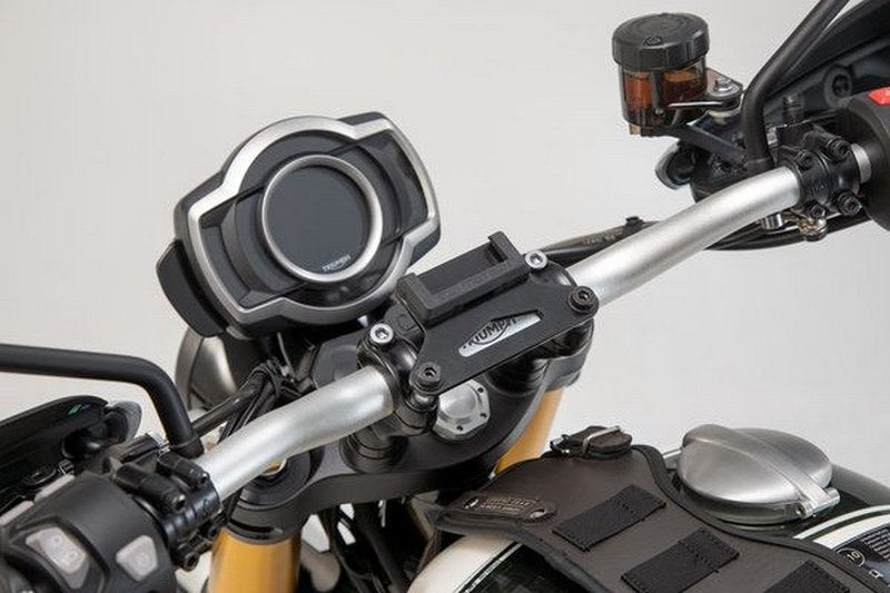 SW-MOTECH GPS mount for handlebar Black. Honda / Suzuki / Triumph models. | GPS.11.646.10202/B