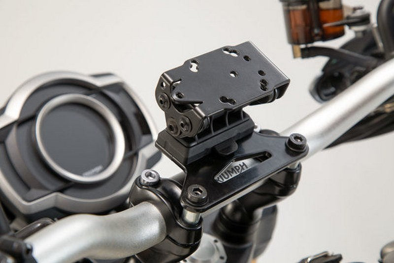 SW-MOTECH GPS mount for handlebar Black. Honda / Suzuki / Triumph models. | GPS.11.646.10202/B