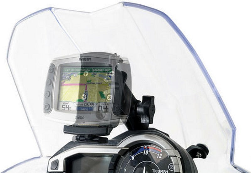 SW-MOTECH GPS mount for cockpit Black. Triumph Tiger 800/800 XC, XR (10-17). | GPS.11.823.10001/B