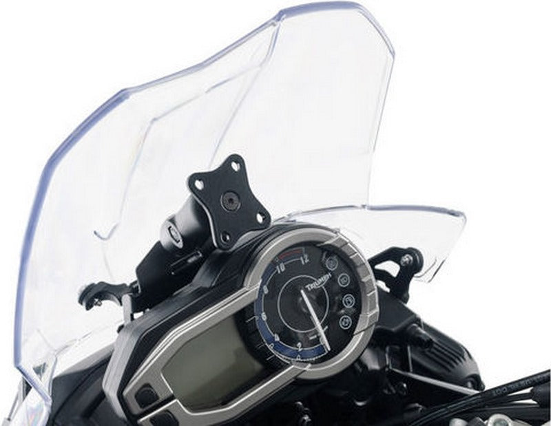 SW-MOTECH GPS mount for cockpit Black. Triumph Tiger 800/800 XC, XR (10-17). | GPS.11.823.10001/B